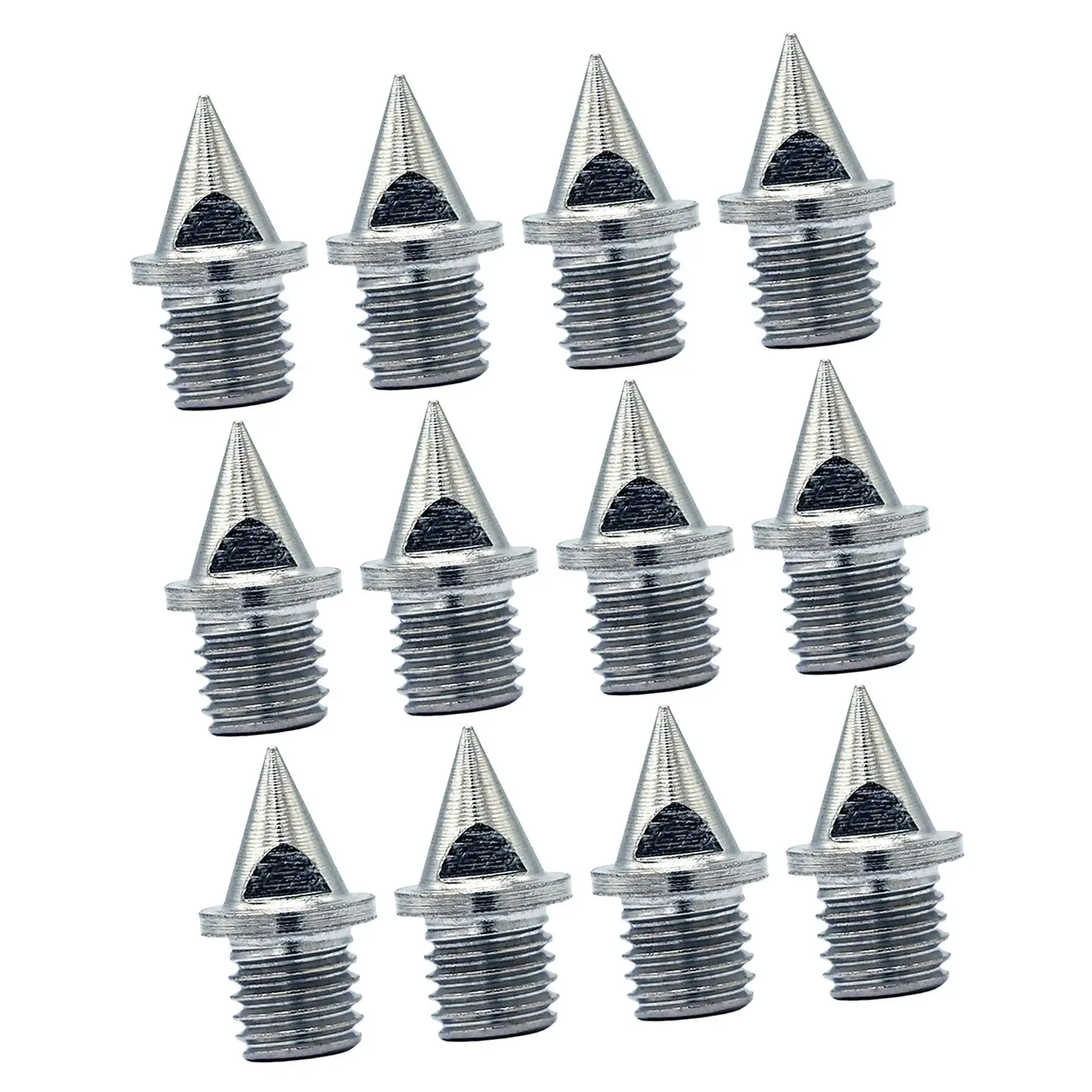 12x Steel Track Spikes Replacement Spikes for Track Shoes Cross Country Spikes for Track Long Jumping Hiking Short Running Shoes