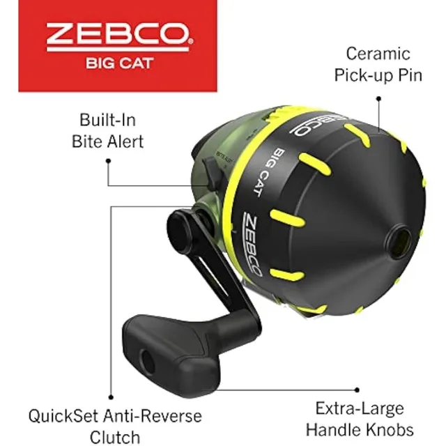  Zebco 202 Spincast Reel And Telescopic Fishing Rod