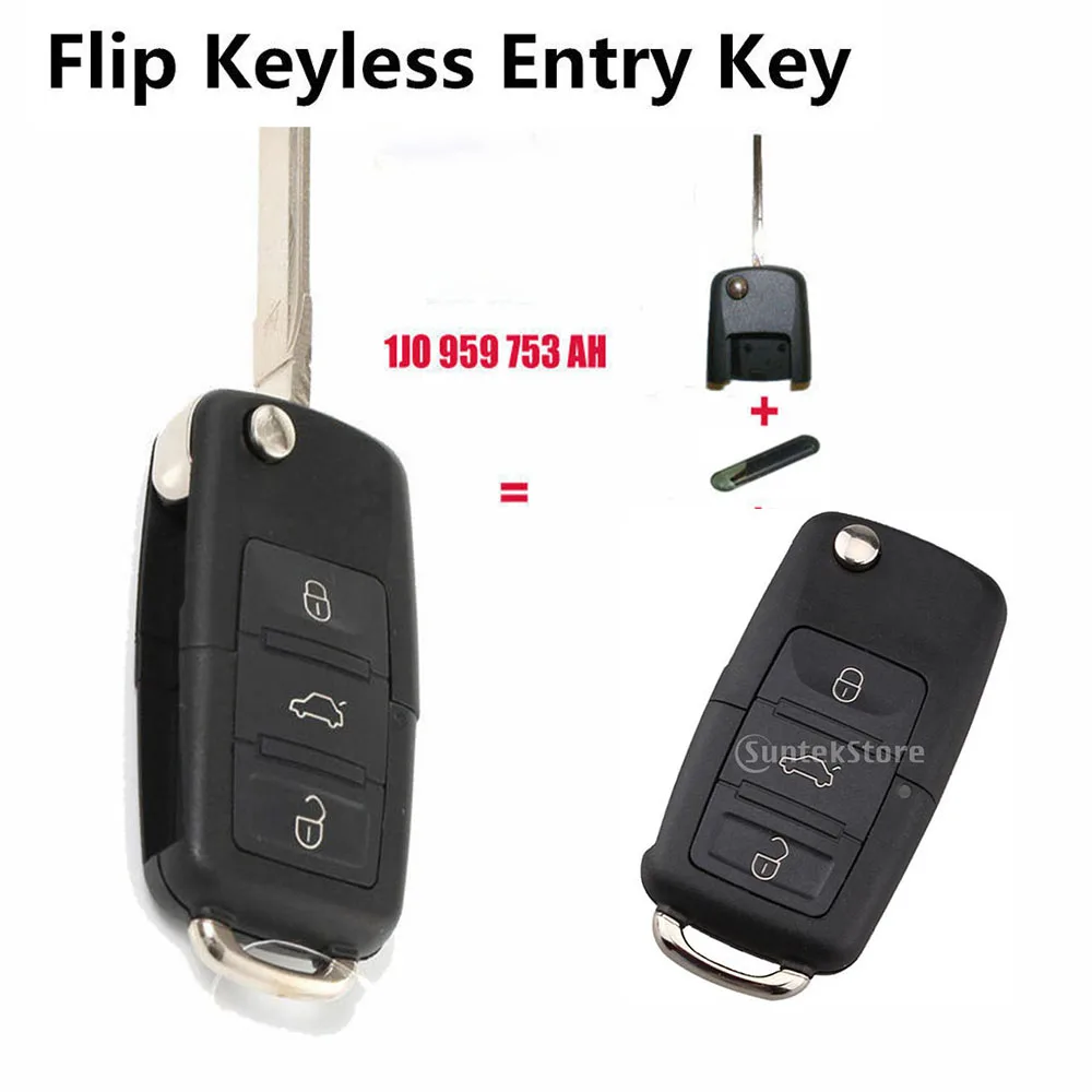 Car Key Fob ID48 Chip Entry For 02-05