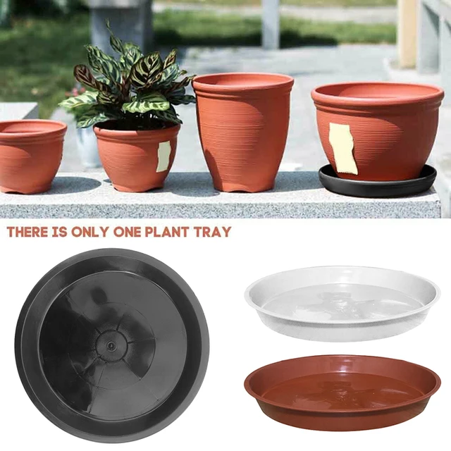 3Pcs Plant Saucer Drip Trays Plastic Tray Saucers Indoor Outdoor Flower Pot  Round 7cm/98cm/117cm/135cm/15cm