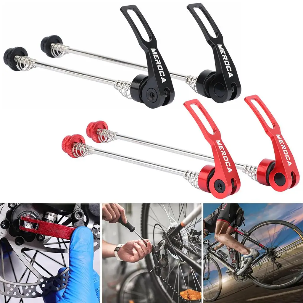 Bicycle Skewer Axles Set MTB Mountain Bike Quick Release Front & Rear Kit