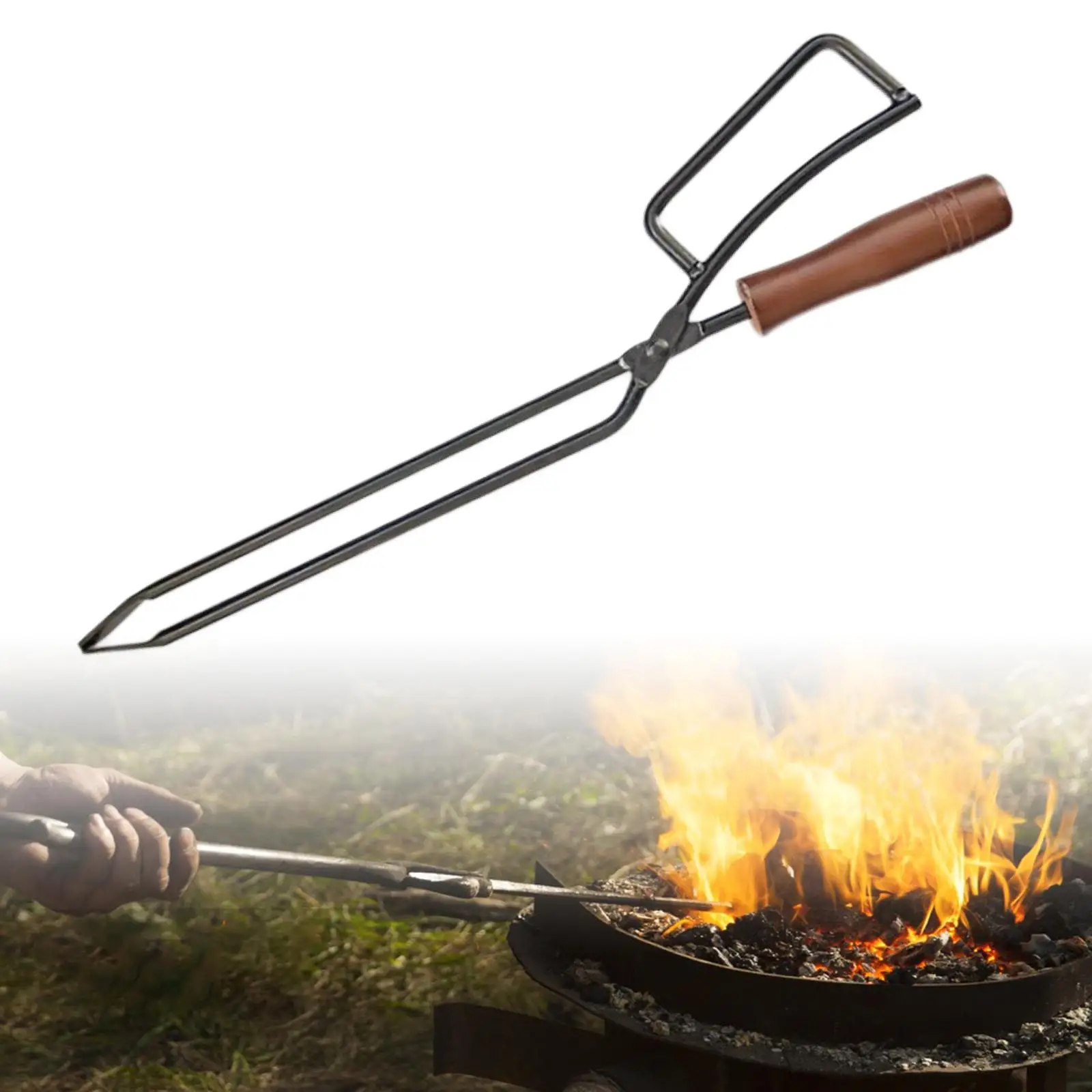 Outdoor Fireplace Cooking  Fire s Log Wood Grabber Log Claw Fire  Campfire Indoor/Outdoor BBQ