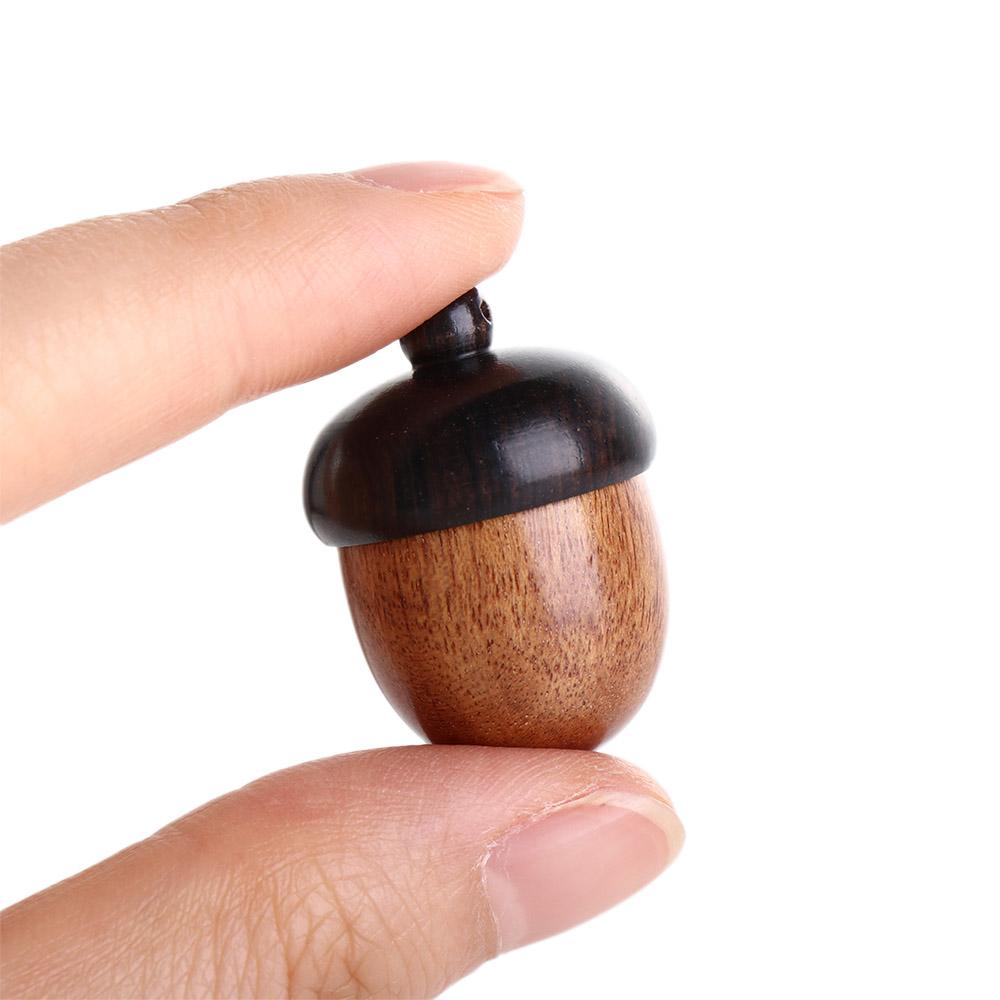 Best of Portable Outdoor Medicine Tablet Container Acorn Shape Wooden Pill Box Travel Pill Case Capsules Organizer Granule Storage Box Reviews & Tips