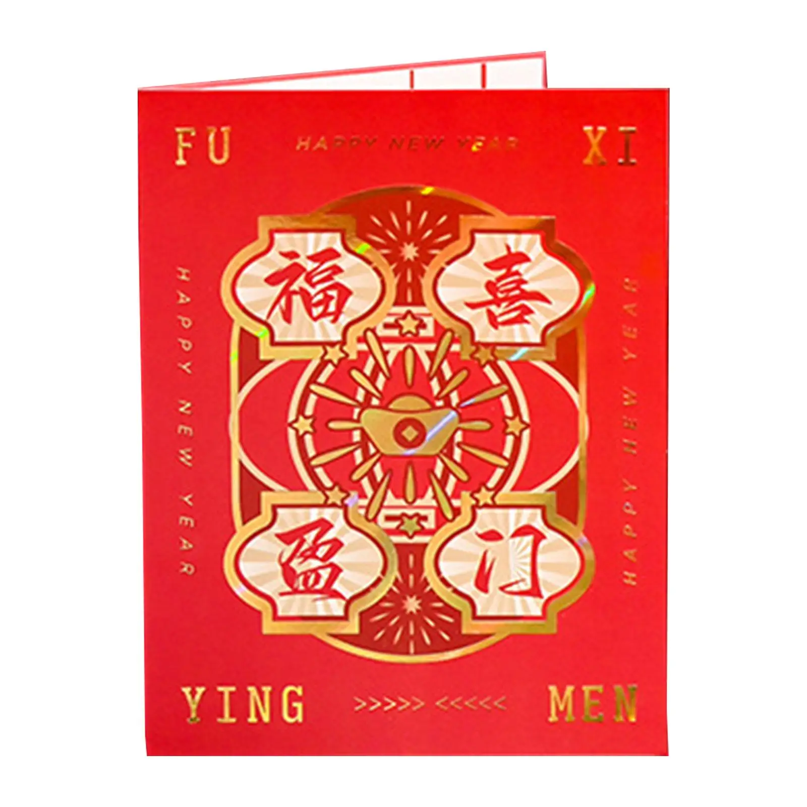 Spring Festival Card 3D Hollowing Greeting Card Thank You Card Birthday Card with Envelope