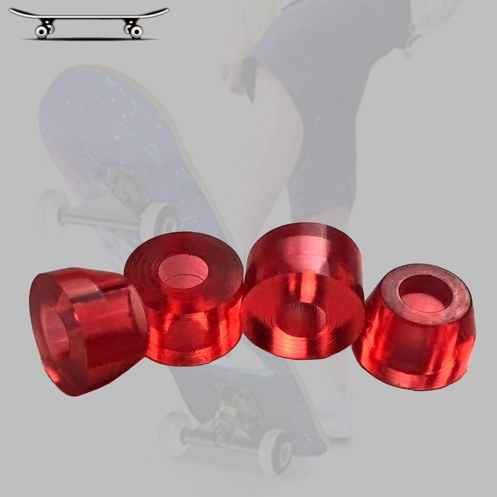 4X 4x Skateboard Truck Bushing Longboard 90A Rebuild Kits Shock Absorber Red