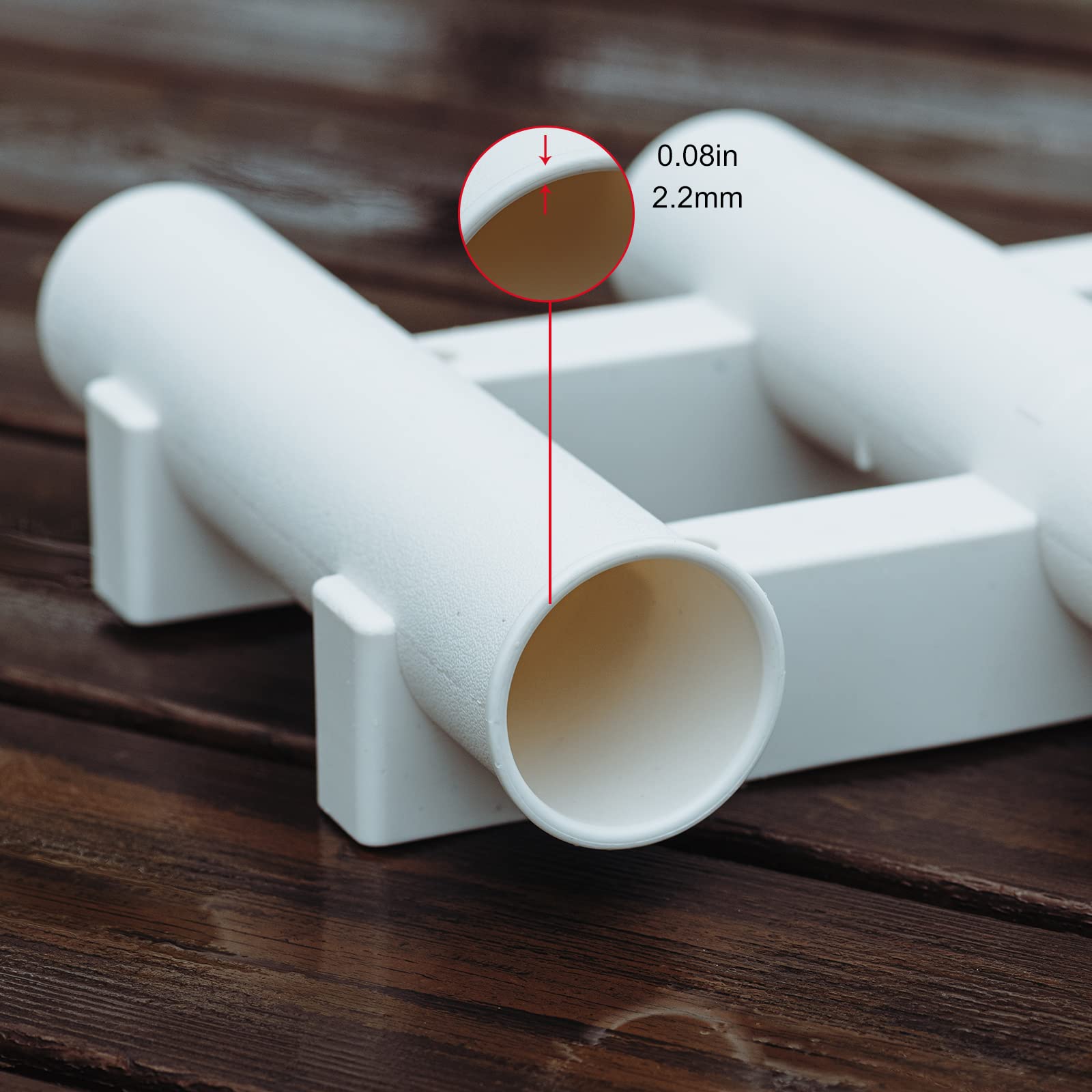 Boot Kunststoff Angelrute Rack Halter Tragbare Leichte Spinning Langlebig Pole Rohr Halterung Buchse Rack Zubehör – Detail 5