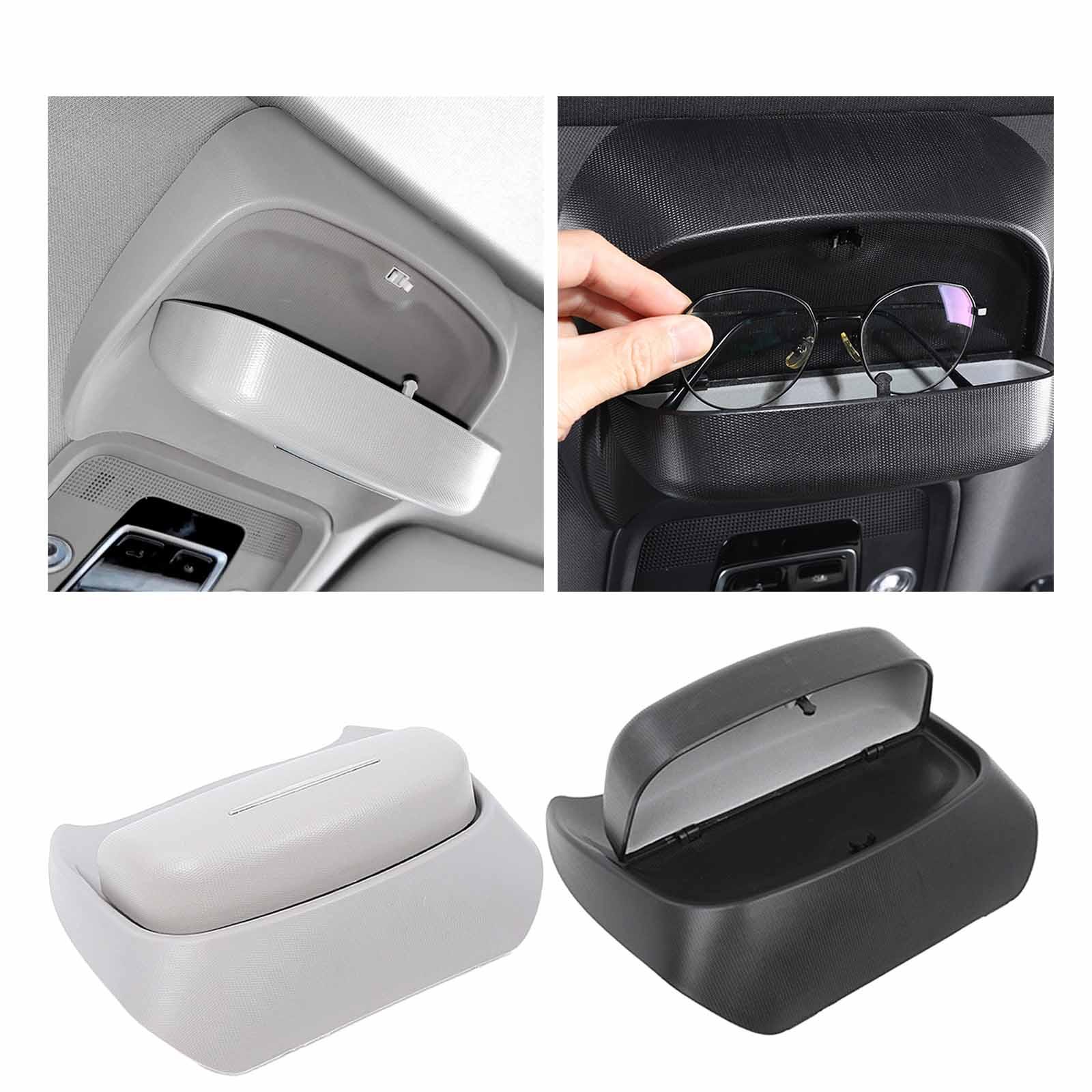 Car Glasses Case Car Visor Sunglasses Case Automotive Protective Box Clip Sunglasses Storage Box Glasses Holder for Yuan Plus