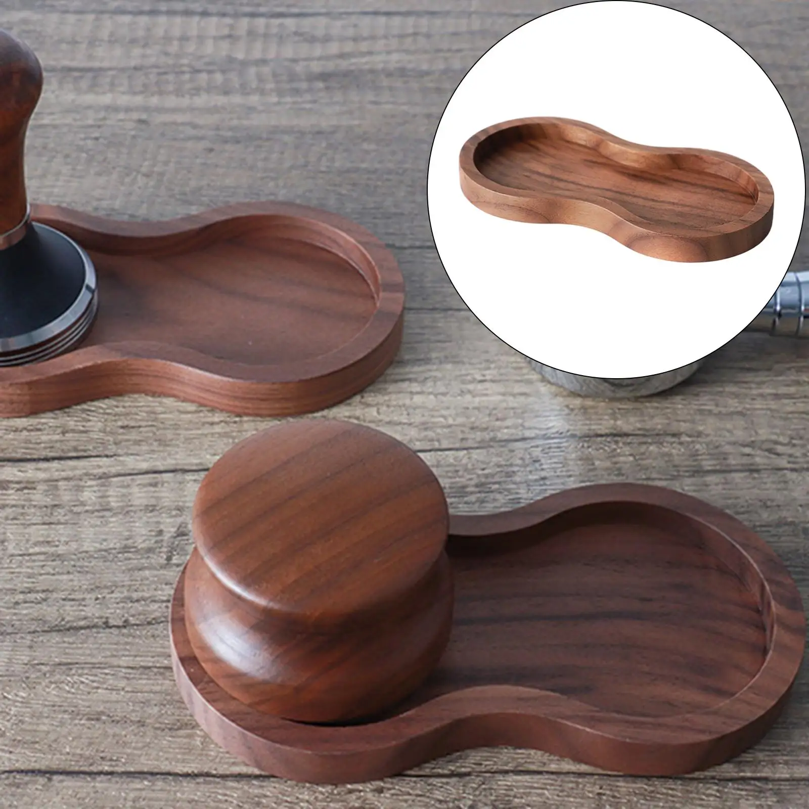 Wooden Coffee  Mat  Holder Pad for 58mm  Bar Shop
