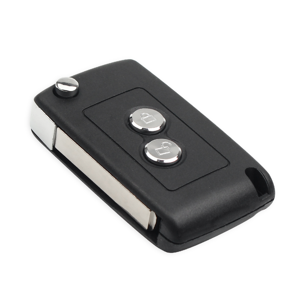 KEYYOU 1PCS Geändert Version Klapp Auto Schlüssel Für Toyota AYGO Für Citroen C1 C3 Für Peugeot 307 VA2 Klinge eintrag Fob Fall 2 Taste – Detail 4