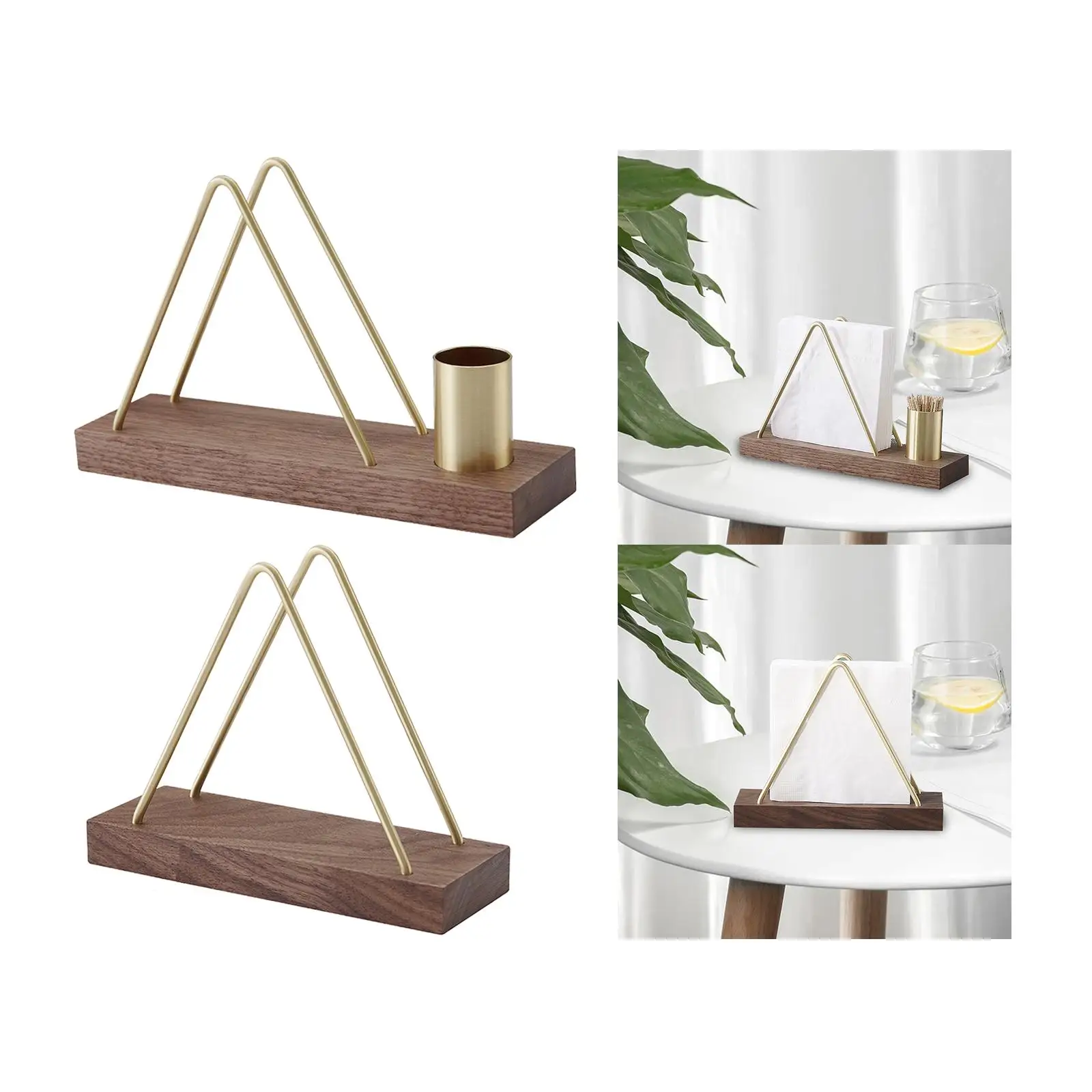 Light Luxury Napkin Holder Freestanding Stand Tissue Dispenser for Farmhouse