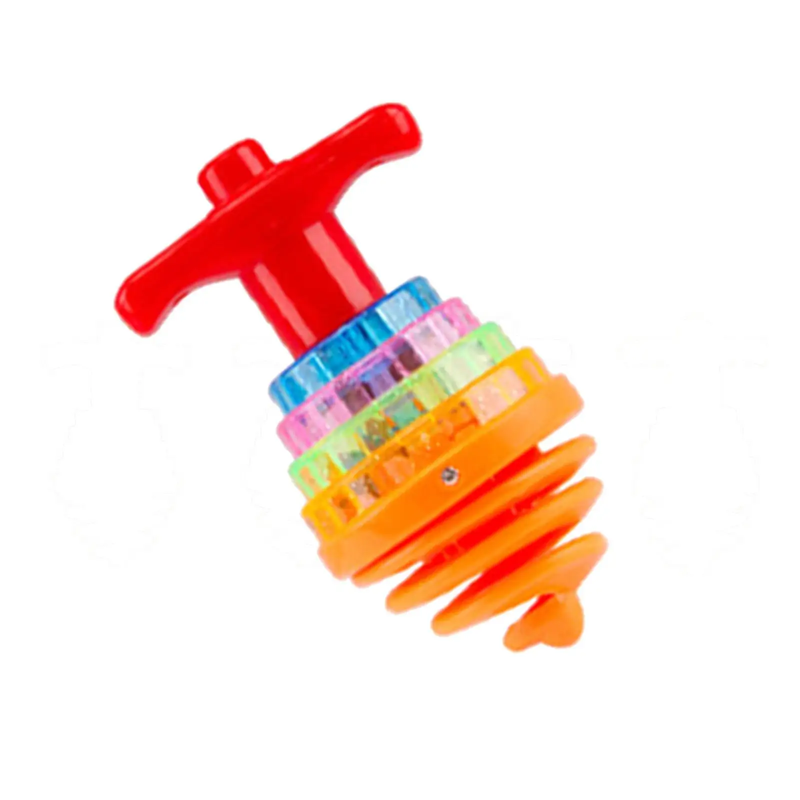 LED Music and Flash Light Glow Spiral Rotating Wheel Gyro Easy to Hold Novelty Gyro Peg Toy for Classic Toy Party Favor