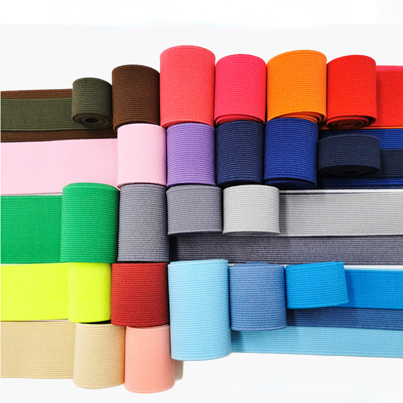 Description Picture 2 of item20mm 30mm 40mm Wide Flat High Elastic Band for Sewing Protective Clothes Accessories Black Thick Rubber Cord Tape Rope DIY