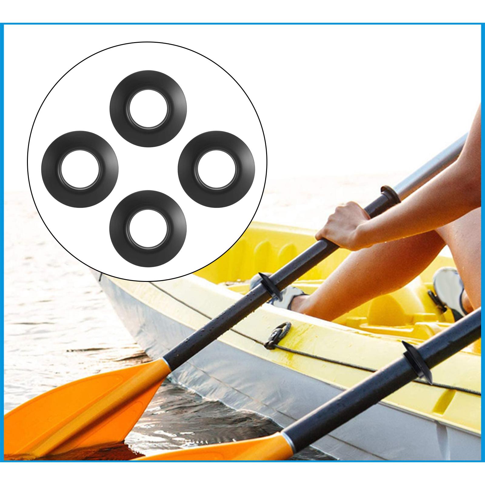 4x Universal Kayak Drip Rings PVC Splash Guards Durable Fit for Canoe Rafting Paddles Shaft Paddle Accessories Replacement