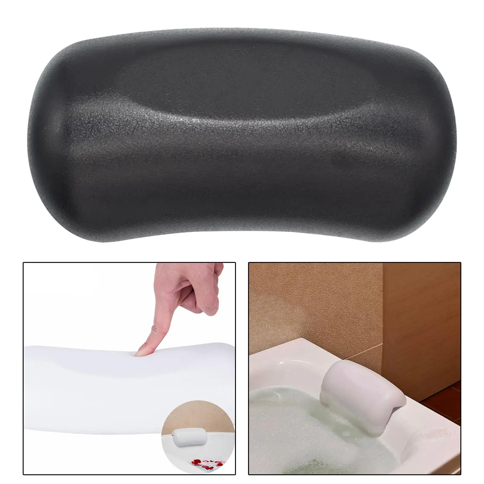 Soft Bathtub Headrest Neck Relax Cushion EVA Neck and Back Support Bathtub Cushion for Massage Tub Bathroom Hotel Home Lovers