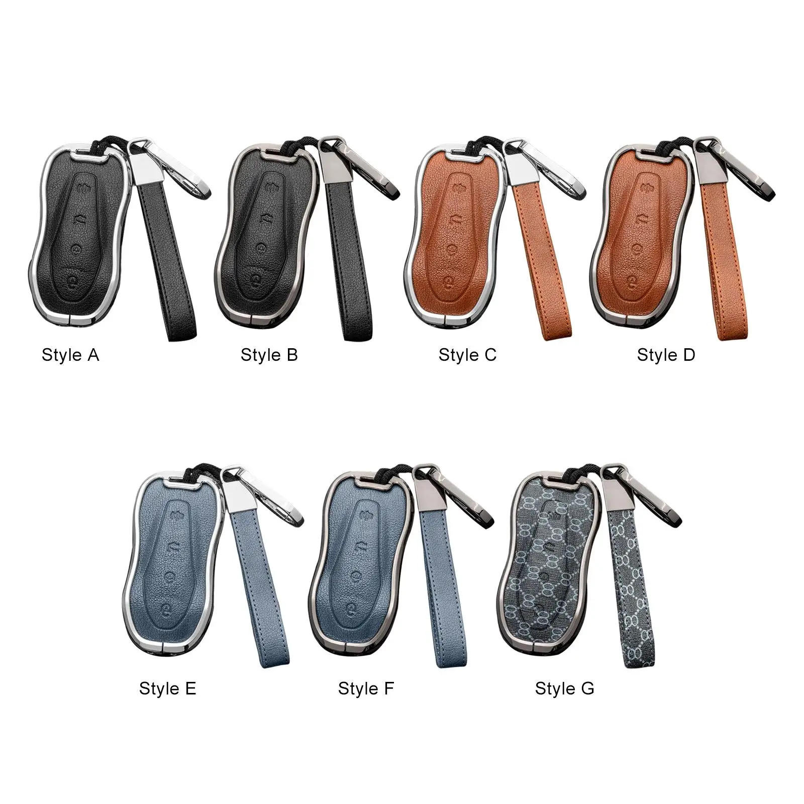 Durable Key Fob Cover Case Key Protective with Keychain Housing Full Protection Dustproof Automotive Waterproof for Geely