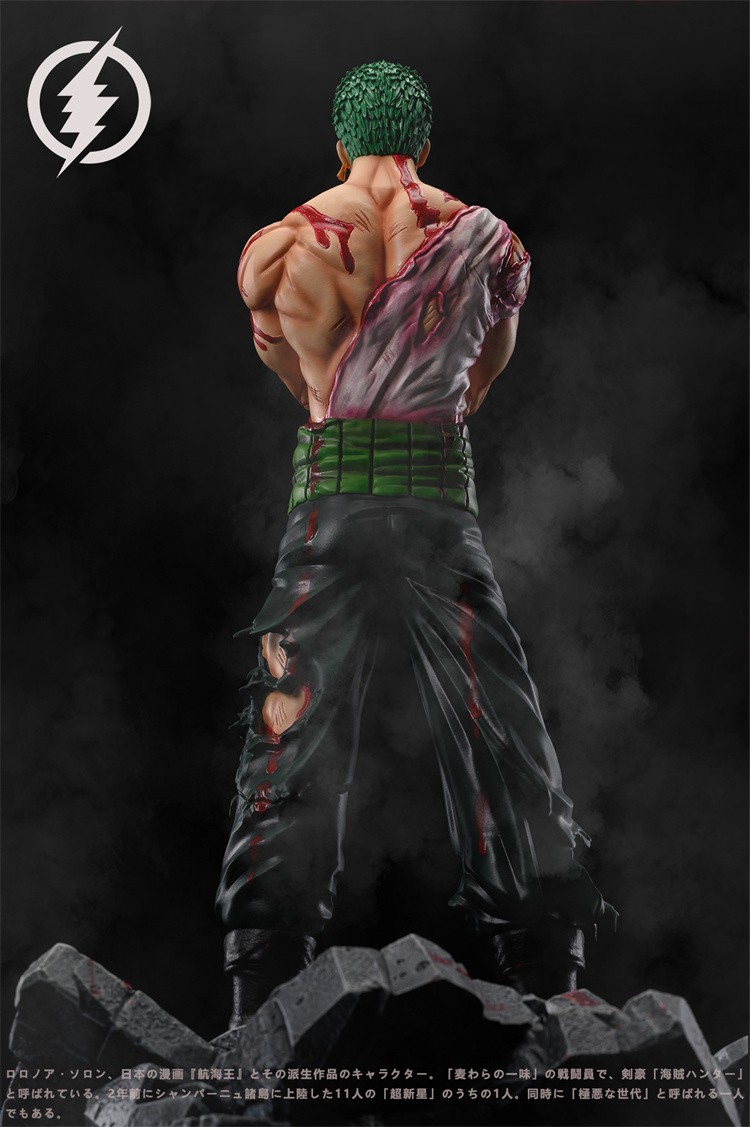 GK ONE PIECE Roronoa Zoro кровь Ver. Экшн-фигурка известной сцены, аниме  модель, статуя, игрушка, украшение, коллекционный подарок на день рождения  | AliExpress