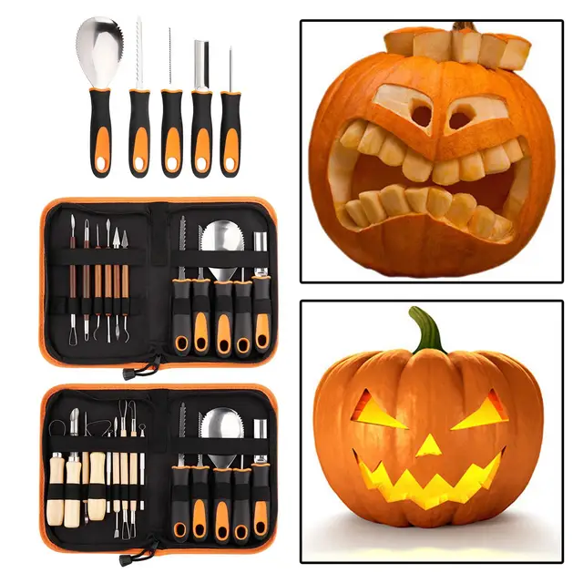 Pumpkin Carving Kit 4pcs Pumpkin Carving Kit Stainless Steel Pumpkin  Carving Tools