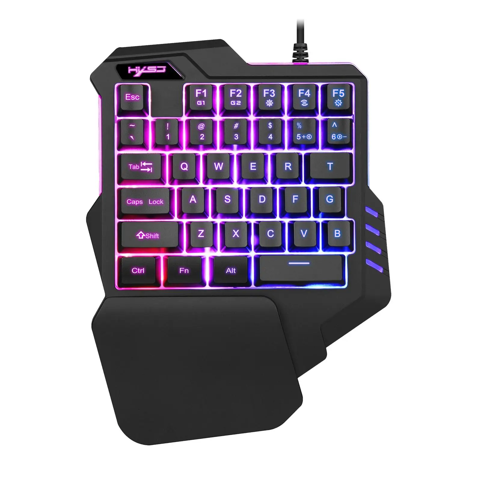 Mini Single Hand Gaming Keypad 35 Keys Mixed Color Plug and Play for PC Gamer Game Controller Wide Compatibility Convenient
