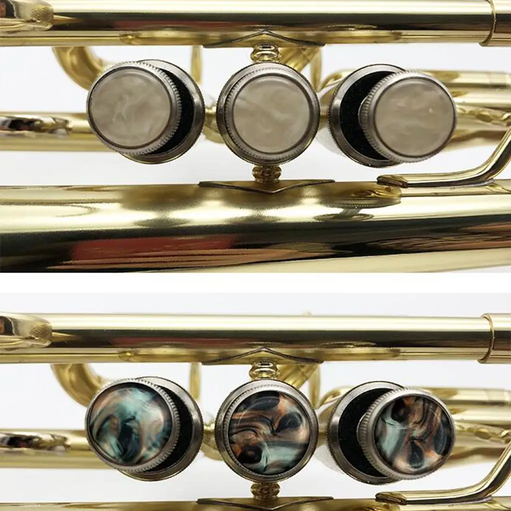9x Trumpet Cornet Key  Inlays for Trumpet Parts Accessory