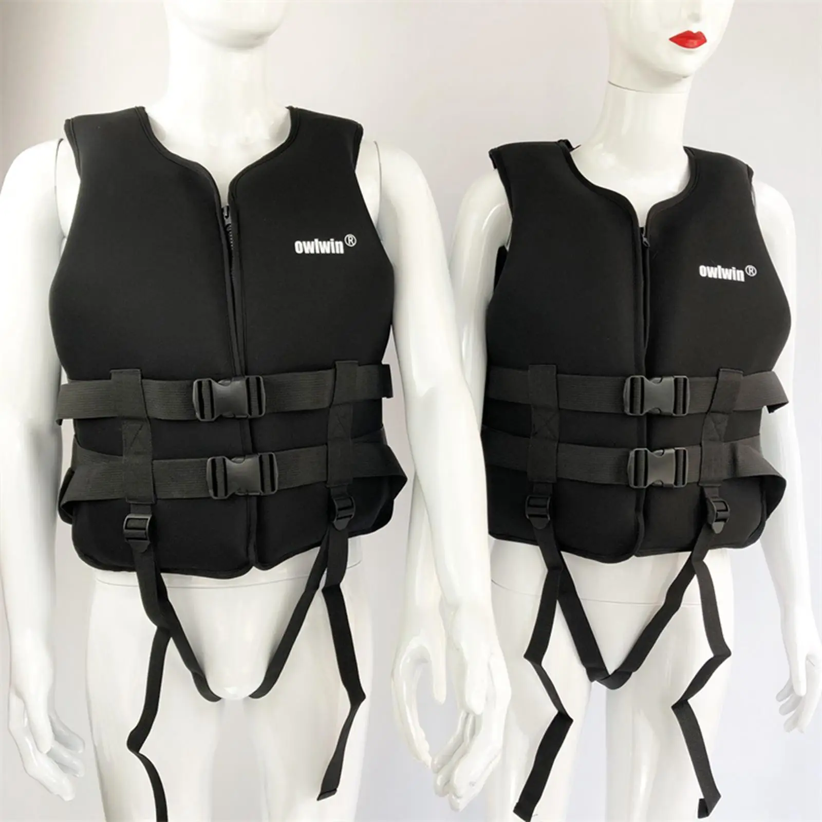 Water Sports Life Jacket Swimming Vest for Men Ladies Anti Scratch Elastic and Soft Fabric Waterproof Skin Friendly Comfortable