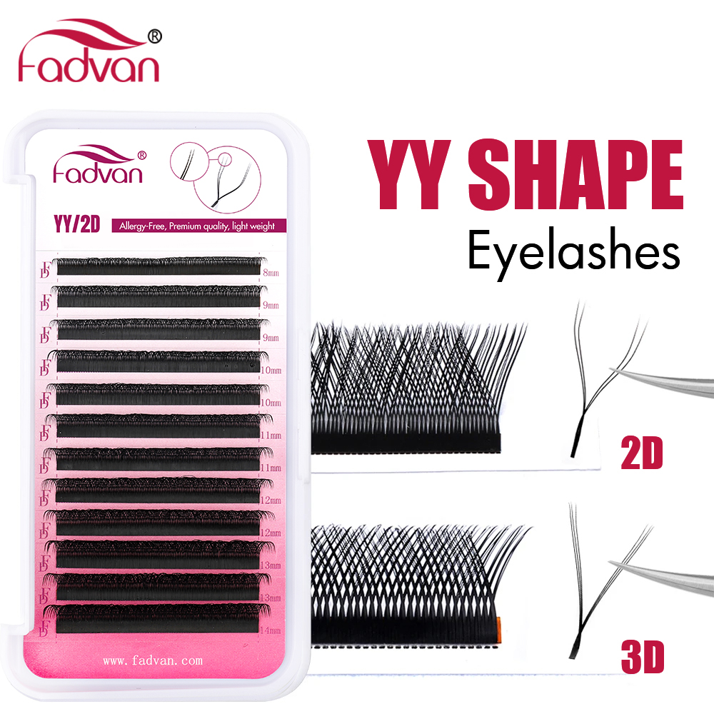 Best of Fadvan YY Shape Eyelashes Extension 2D / 3D Soft Faux Mink Eyelash Premade Fan Lashes Extension Split Tip Makeup Supplies Cilios Y Reviews & Tips