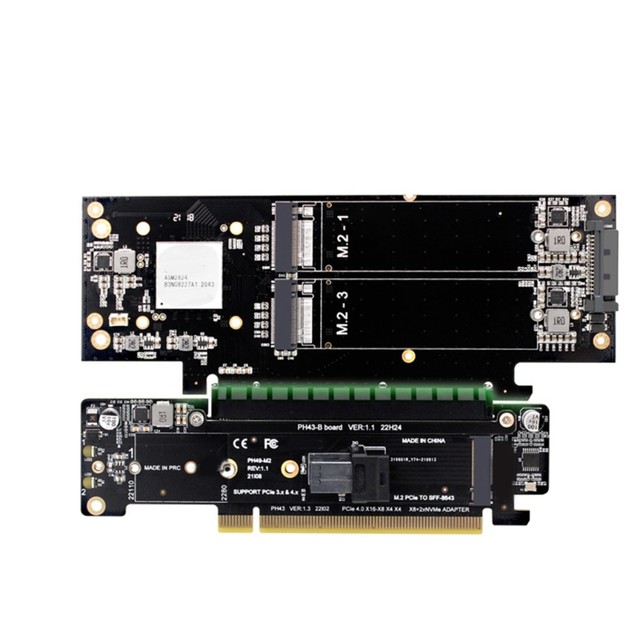 Pcie4.0-アダプターカード拡張カード,x16からx8 x4,pci-express 4.0