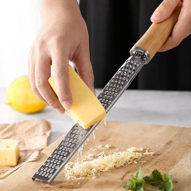 Fine Cheese Grater with Handle Durable Shredder Metal Gadgets Zester Hand  for Spices Vegetable Kitchen Tool - AliExpress