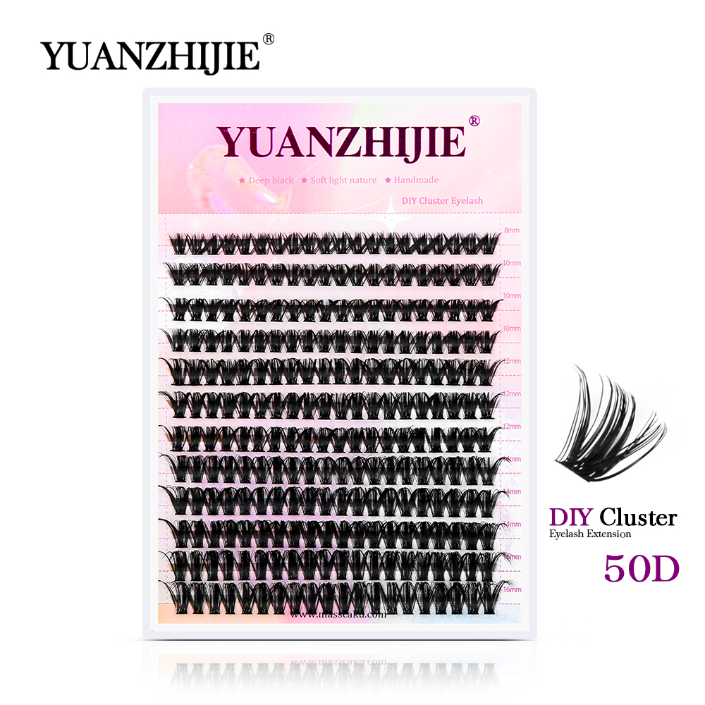 Best of YUANZHIJIE 12Lines Professional DIY Clusters Eyelash Extension C D Curl Individual Grafting False Eyelashes Cilia DIY At Home Reviews & Tips