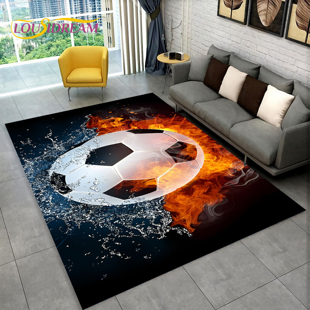 tapis de terrain de football bande pour chambre décor de paillasson de salle de tapis de sol antidérapant pour enfants