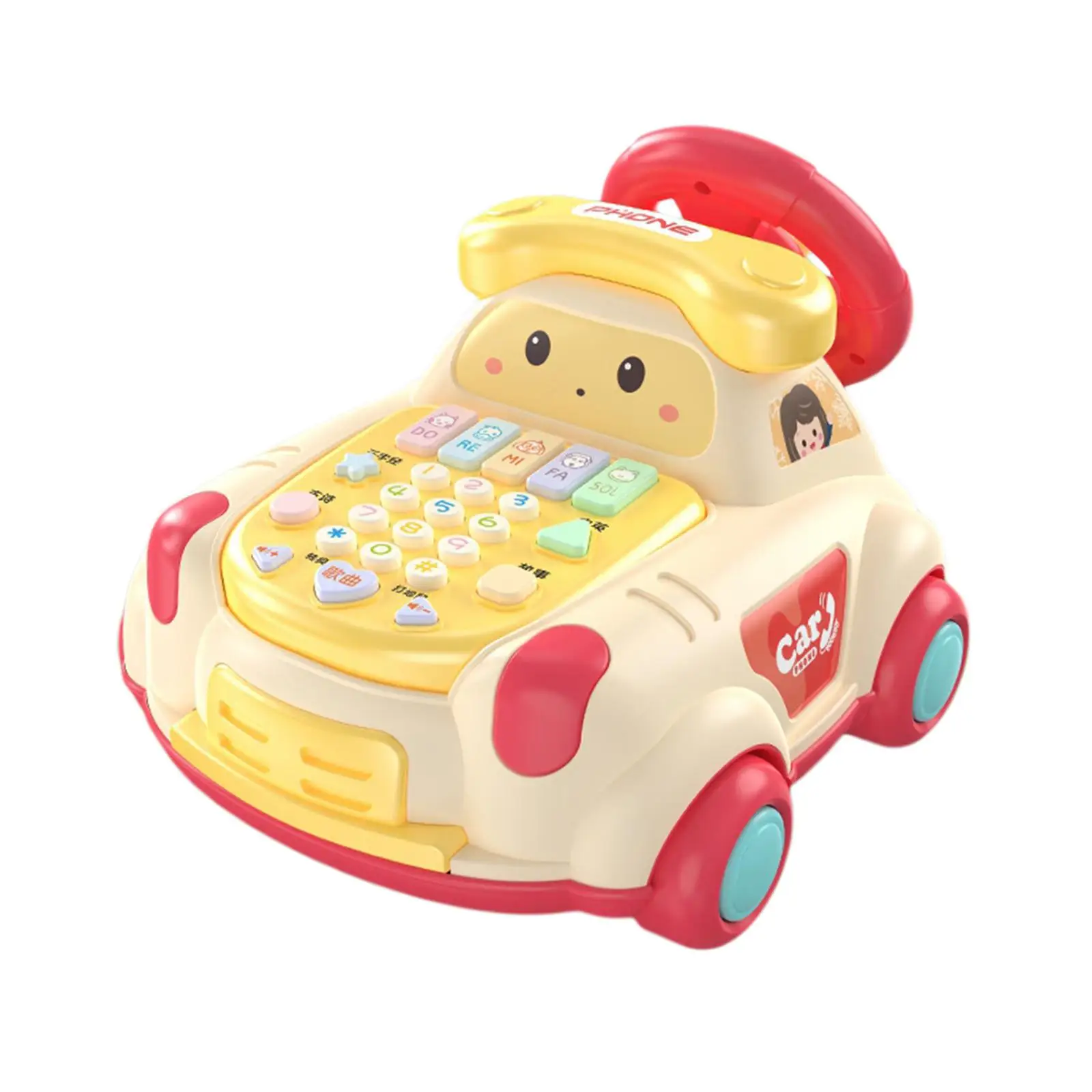 Children Phone Toy Hand Eye Coordination Educational Baby Musical Toys Car for Game Interaction Education Activity Learning