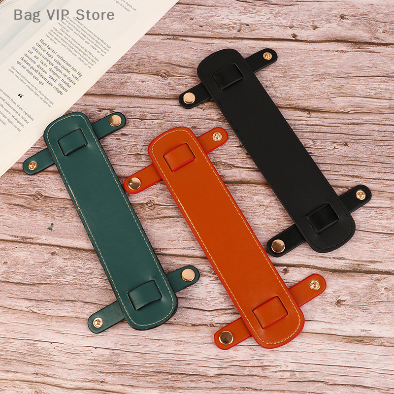 New 1pc PU Bag Strap Decompression Shoulder Pads Handle Fixing Clip Bag Accessories Wide Bag Strap Shoulder Rest