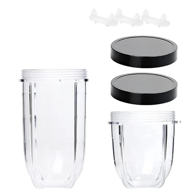 16OZ Replacement Cup and 12OZ Short Cup Fresh Lid Replacement Cups Set Fits  for Magic Bullet Blender Cups MB1001 Series - AliExpress