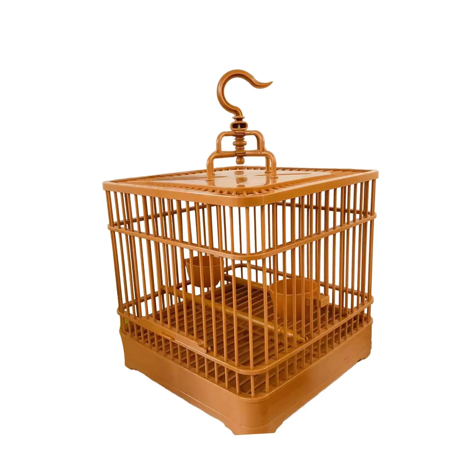 Hanging Cage Canary Small Birds Pet House Cockatoos with Food Bowl Bird Cage