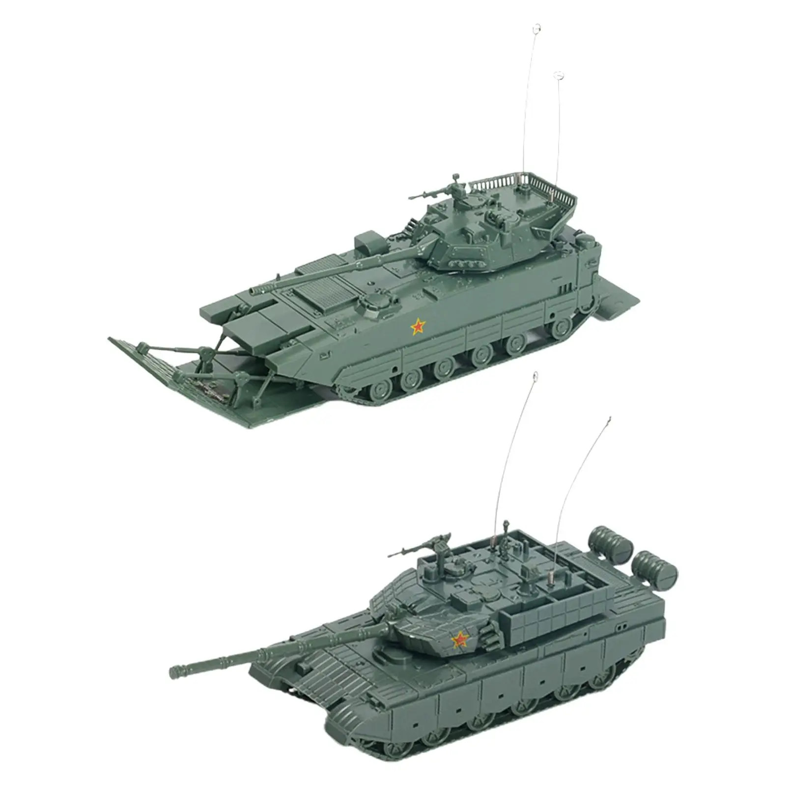 1:72 Scale DIY Assemble Education Toy Miniature Puzzles Armored Tank Model for Boys Party Favors Collectibles Adults Gift