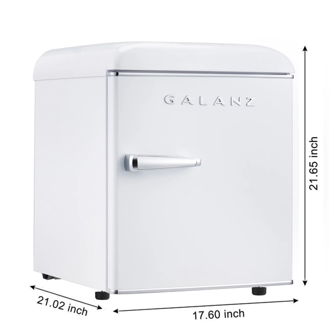 Galanz hot 1.7 Cu ft Retro Single Door Mini Fridge, Blue, Estar