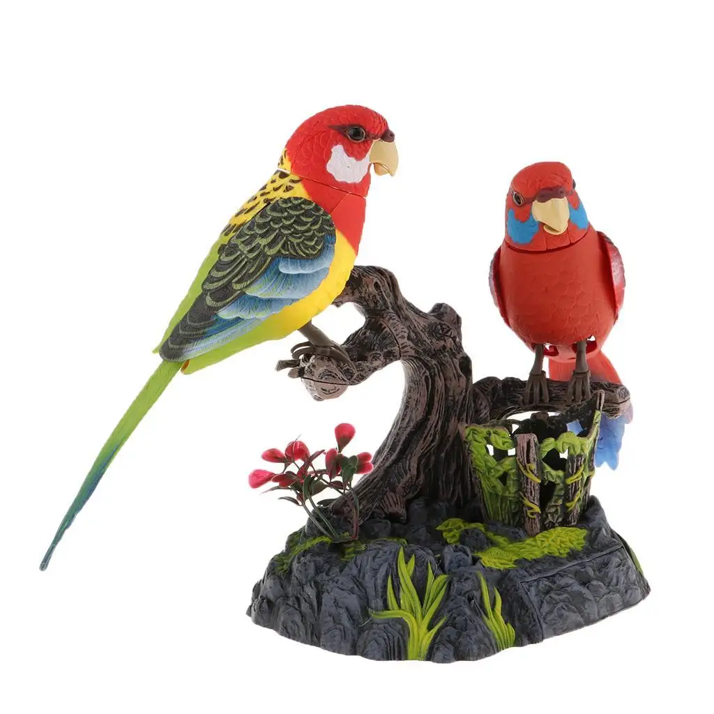Adorable Cute Singing Chirping Dancing Parrots Birds with Sound  Battery