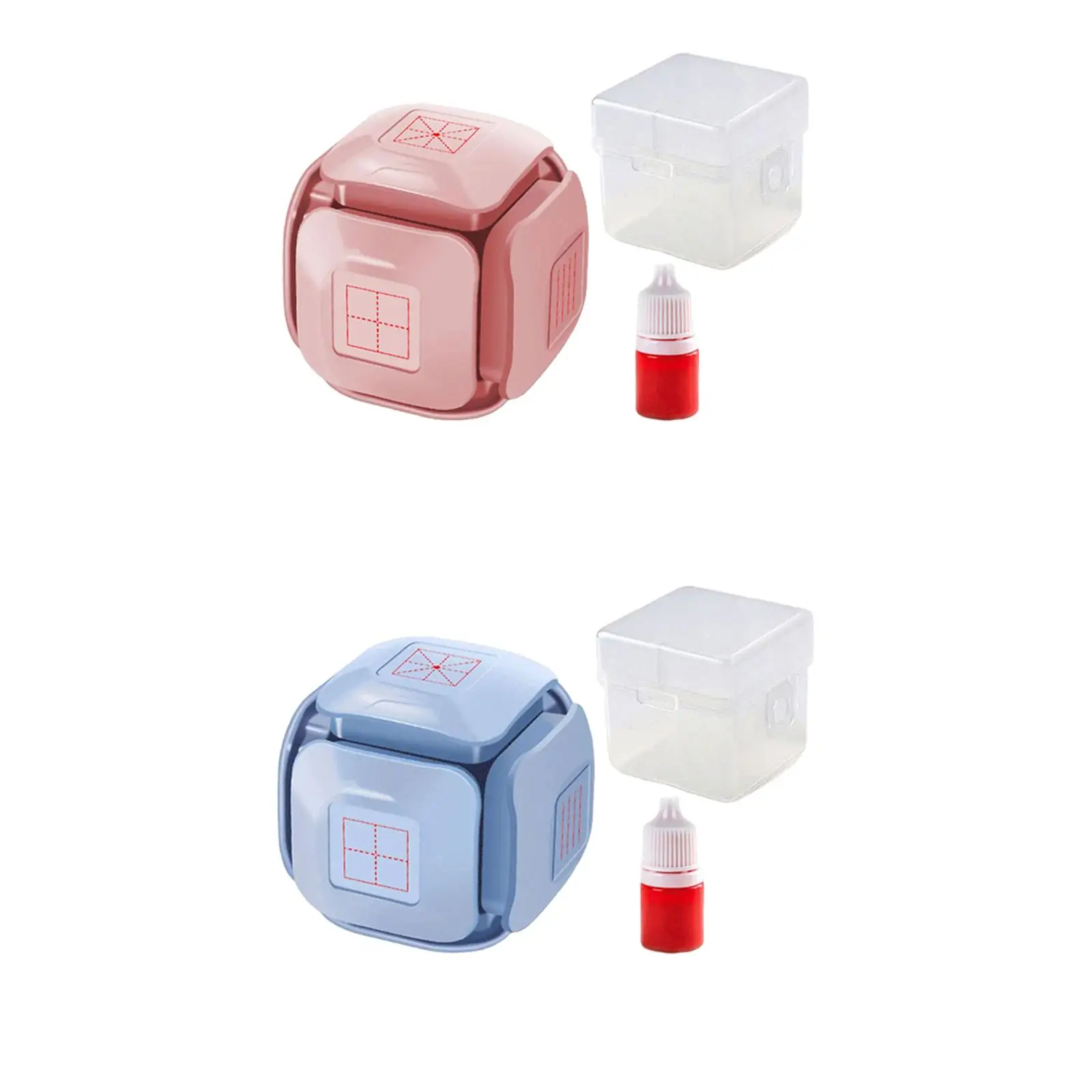 Portable Teaching Stamp Educational Toy Learning Stationery 6 in 1 Primary School Teacher Accessories Parents Children
