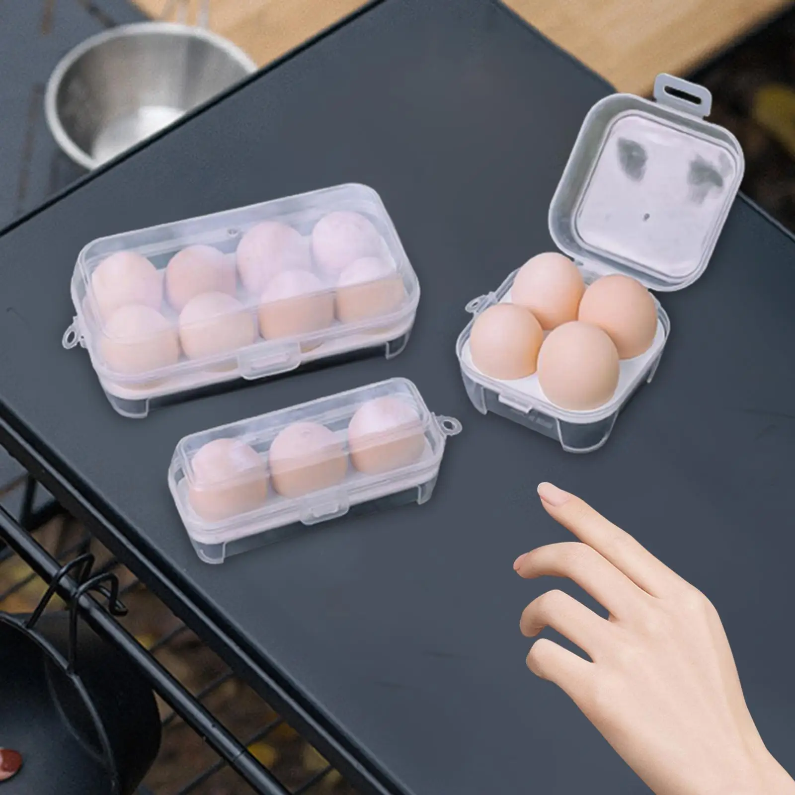 Egg Container Case Portable Outdoor Home Shockproof Leakproof Egg Storage Box