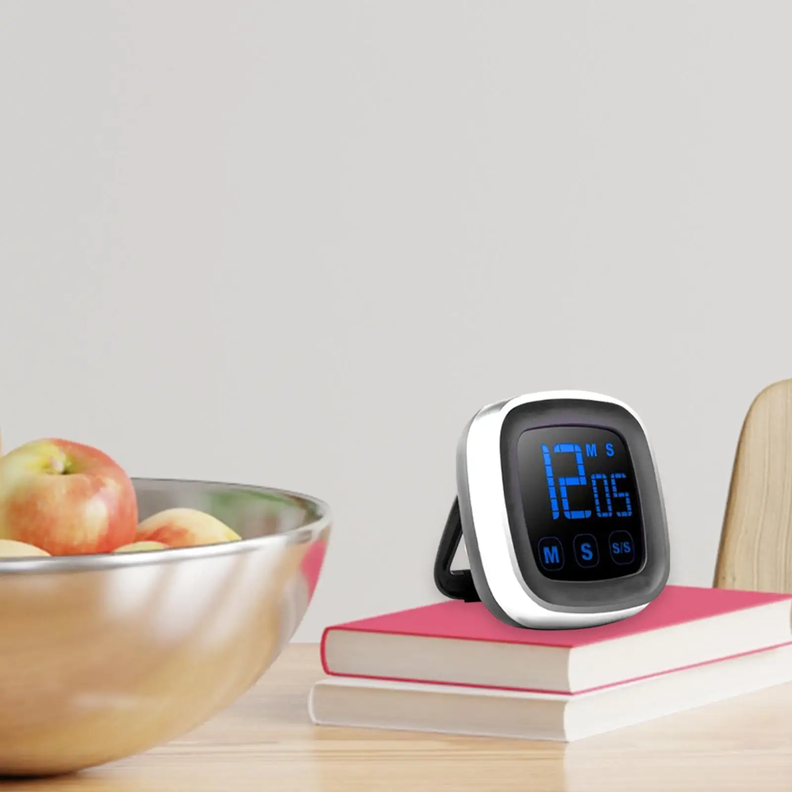 Kitchen Digital Timer Loud Backing Count Down up with Stand LED Clock for Games Teaching Cooking Classroom Study
