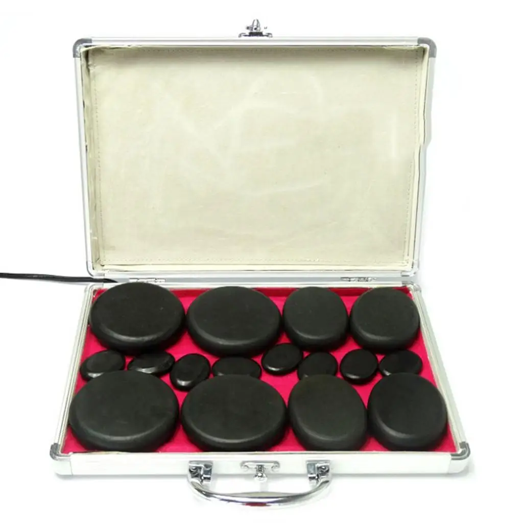 Portable Hot Stone Warmer, Professional Spa Massage Hot Stone Heater for 16 Pcs