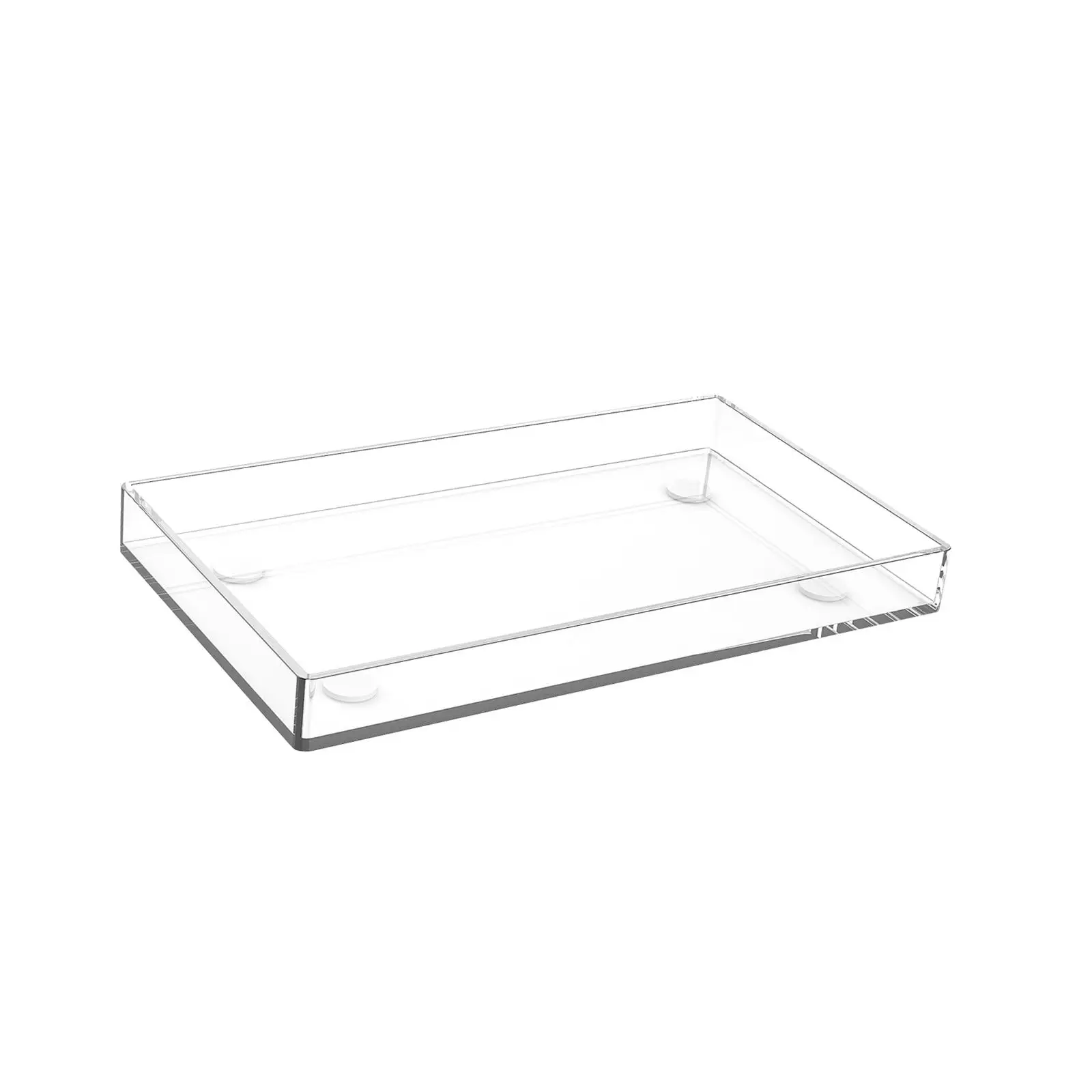 Clear Acrylic Tray Simple Modern Storage Tray Large Acrylic Tray for Towels Cosmetics and Accessories Household Bedside Office