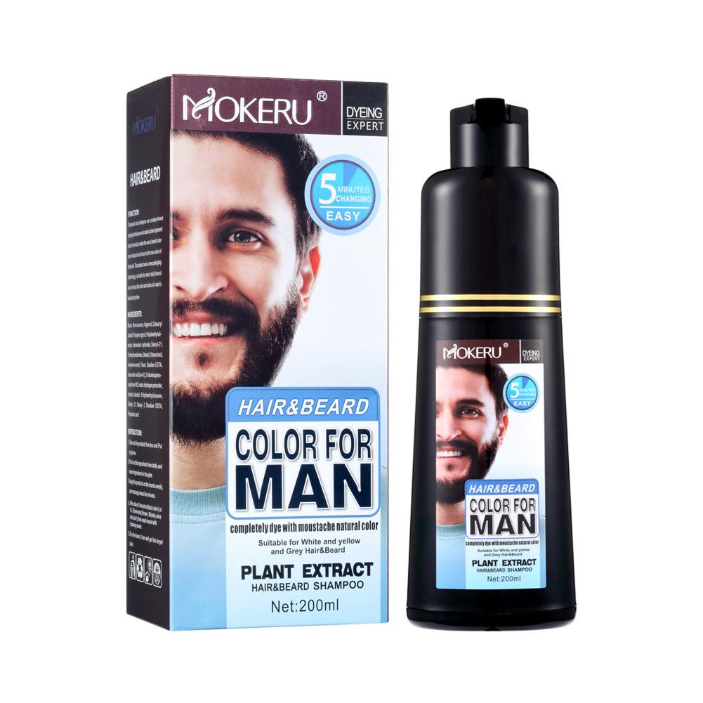 Best of 200 / 100ml Permanent Beard Dye Shampoo Organic Fast Hair Essence Dye Care Botanical Cream Hair Black Men Dye Beard Dye Hair U1J9 Reviews & Tips