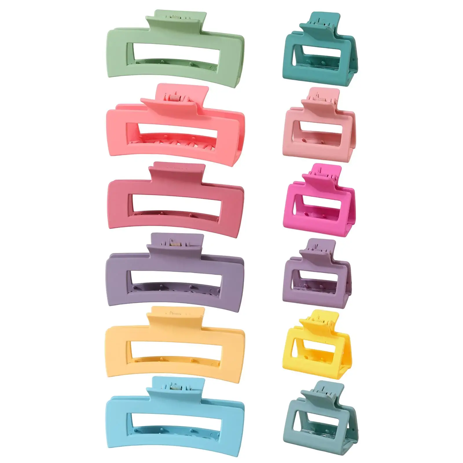 12Pc Hair Jaw Clip Variety Pack Hair Accessories Fashion Hairs Claw Clips Hair Clips for All Hair Types Women Girls