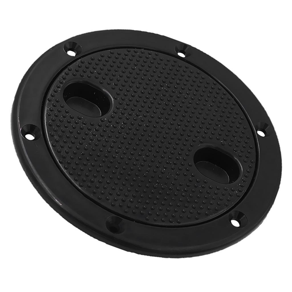 Marine , 6 Inch Marine Cover Pull Out Inspection for Boat Kayak Canoe, Black