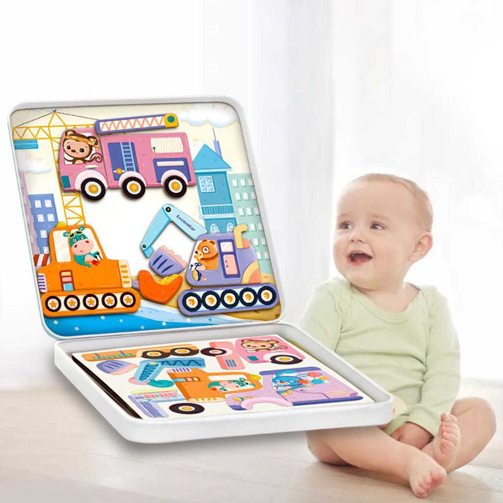 Plastic Magnetic Puzzle Toys Simulated Set for Toddlers Birthday Halloween