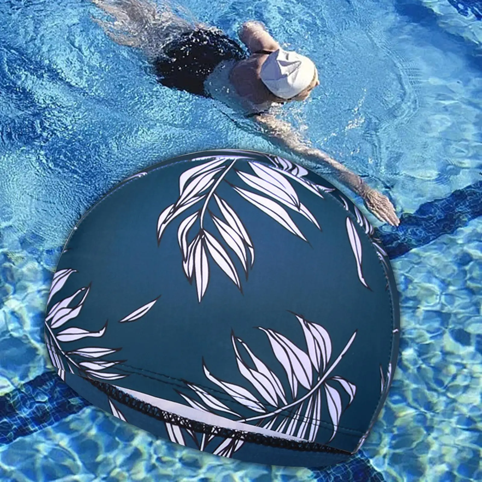 Swimming Cap Unisex Bathing Cap for Men and Women Adults Long and Short Hair