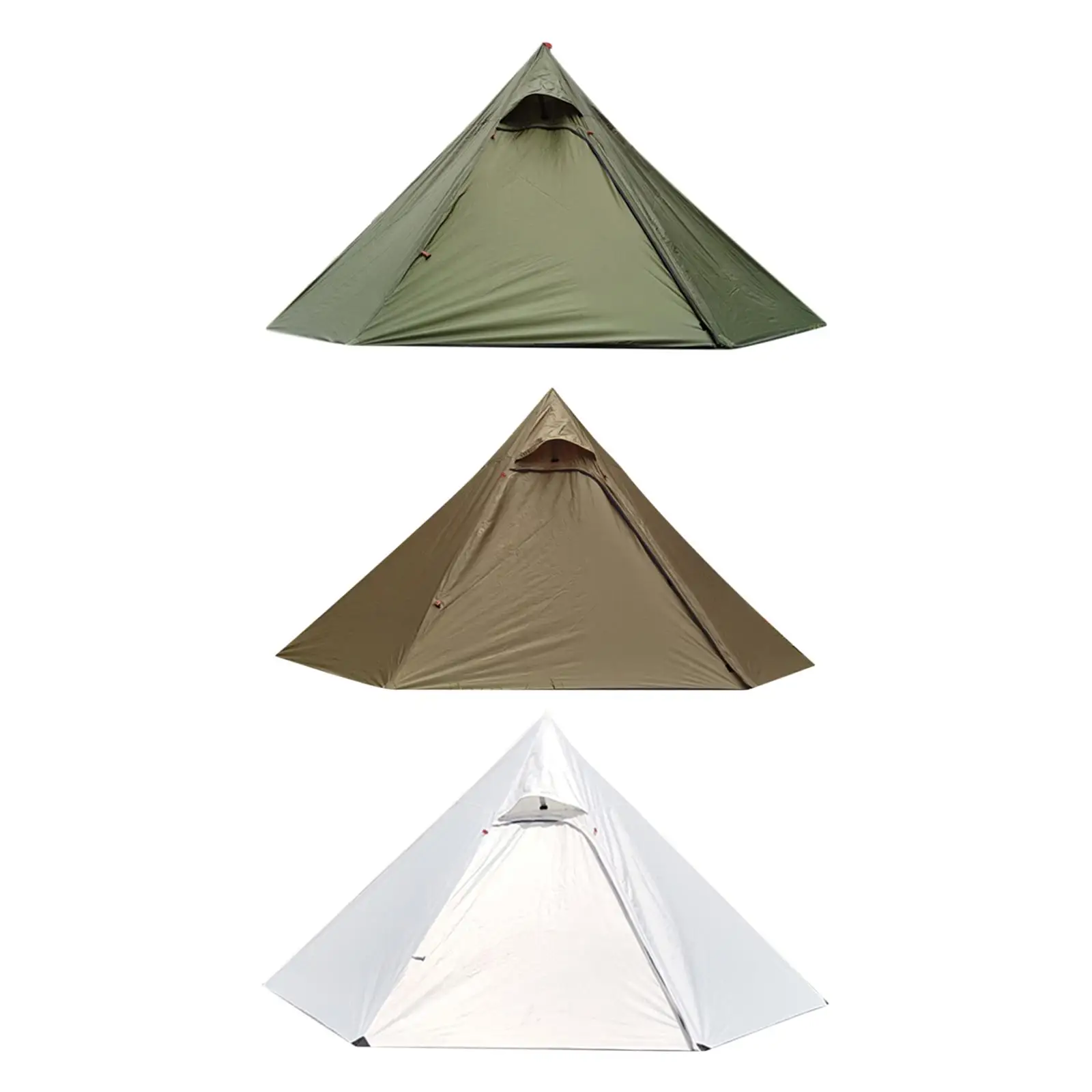 Pyramid Tent Waterproof Camping Teepee Ripstop 2-3 Person for Backpacking Hiking