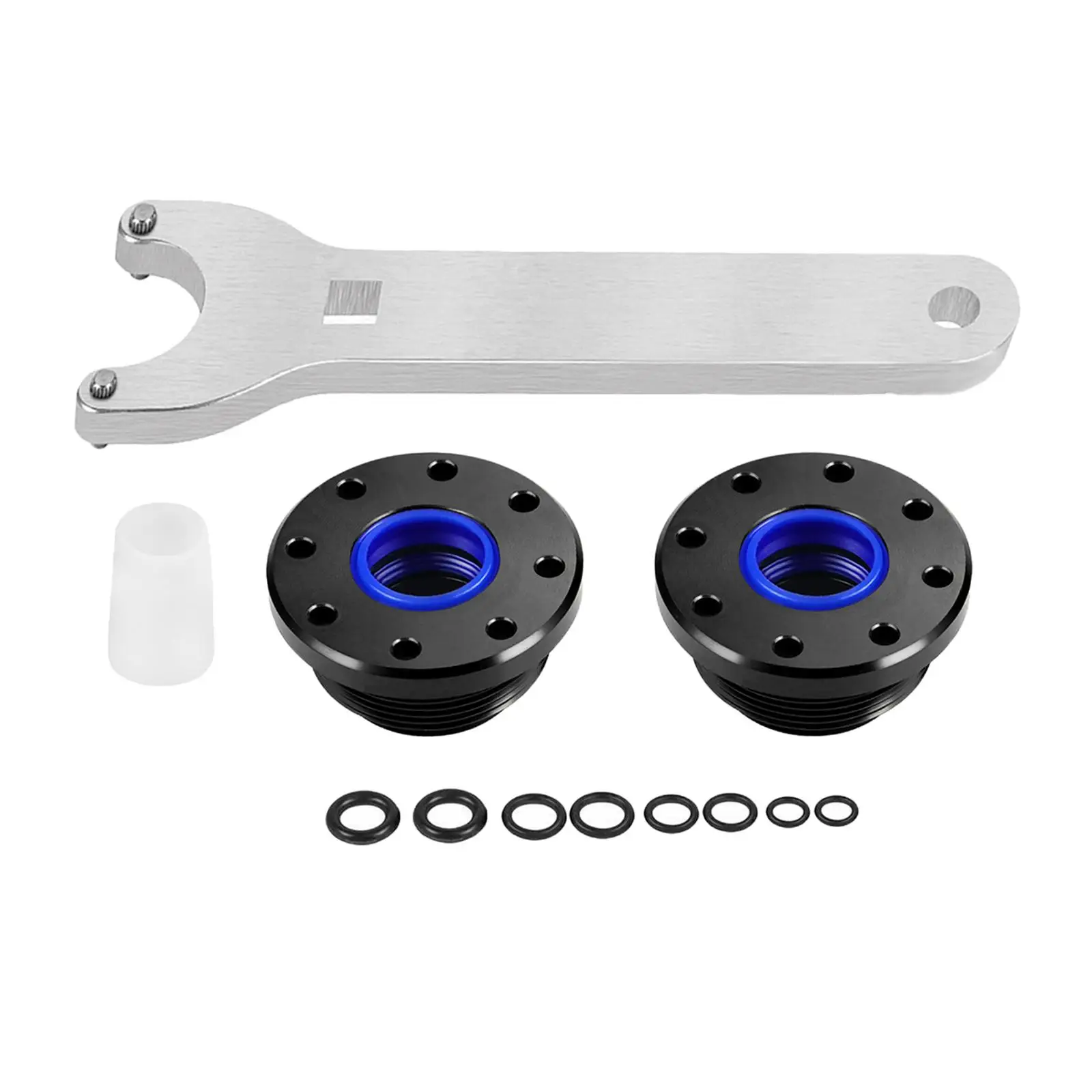 Front Mount Hydraulic Steering Cylinder Seal Kit Sturdy with Pin Wrench for