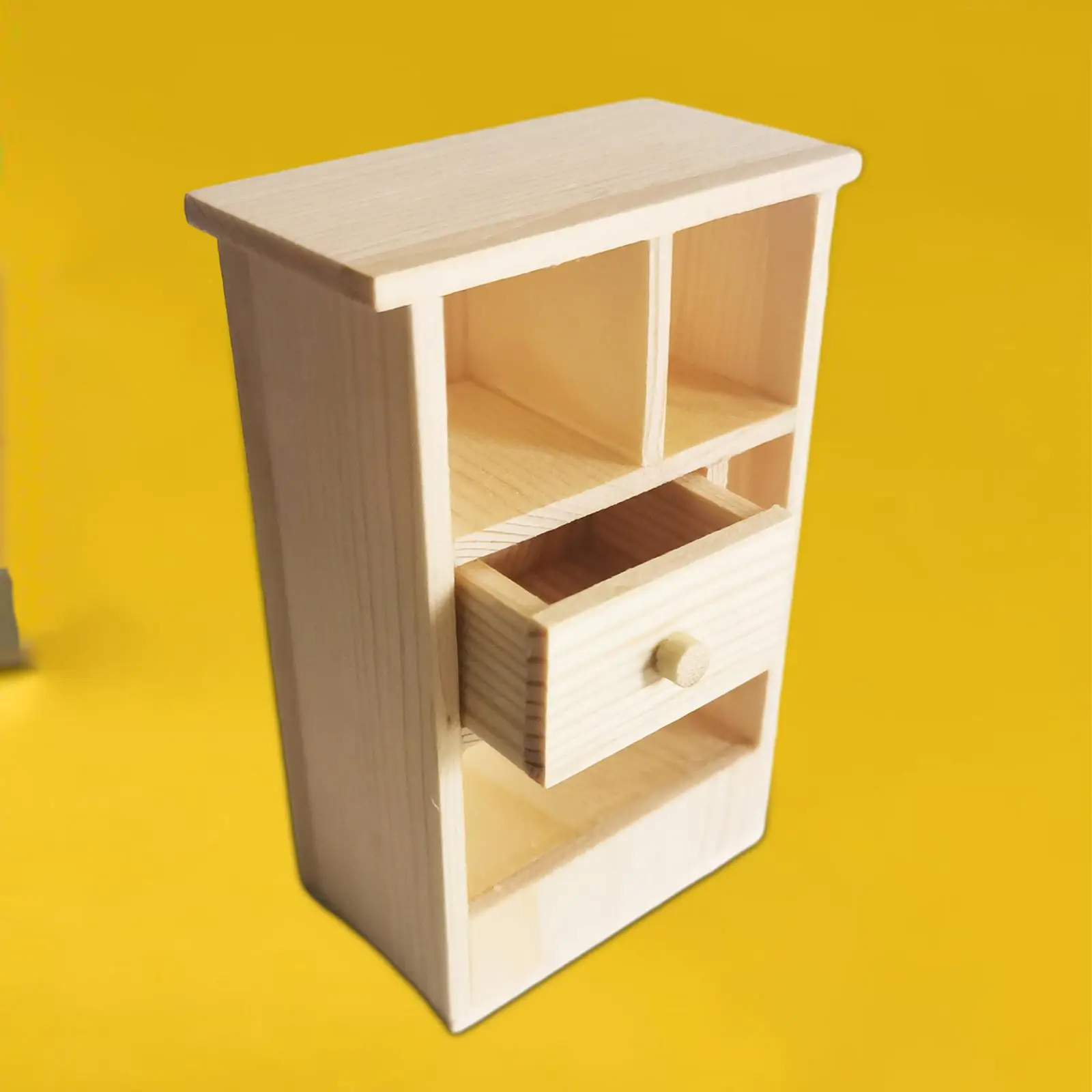 Dollhouse Miniature Cabinet Doll House Display Shelf, Classic Xmas Gifts Mini Locker Model with Drawer for 1/12 Supplies Dollhouse Miniature Cabinet Doll House Display Shelf, Classic Xmas Gifts Mini Locker Model with Drawer for 1/12 Supplies