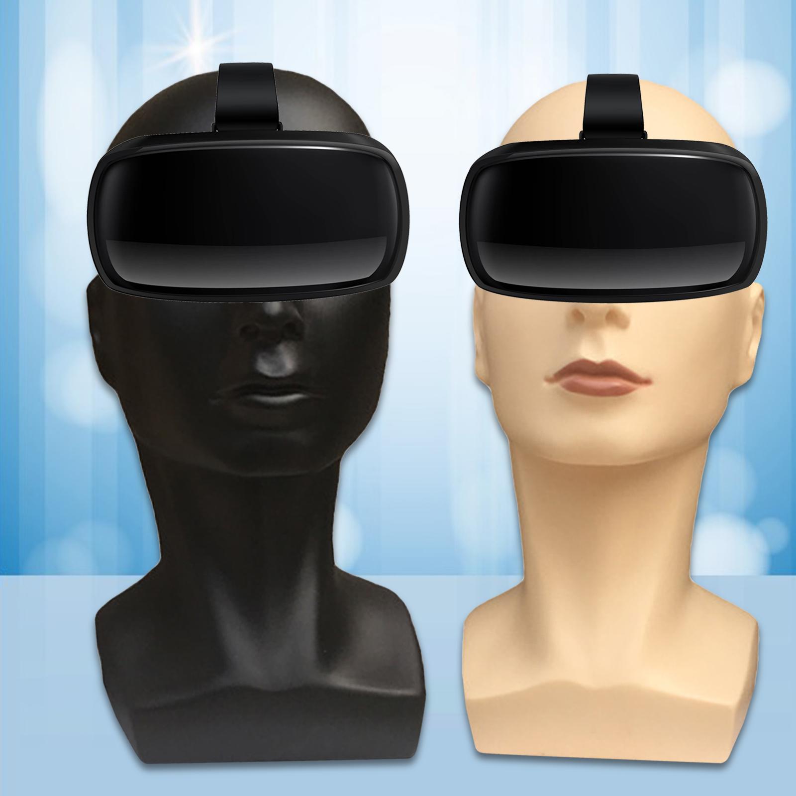 Plastic Male Mannequin Head Model Hat Wig Glasses Headset Jewelry Display Stand Elegant DIY Photography Props 15 Inches Tall
